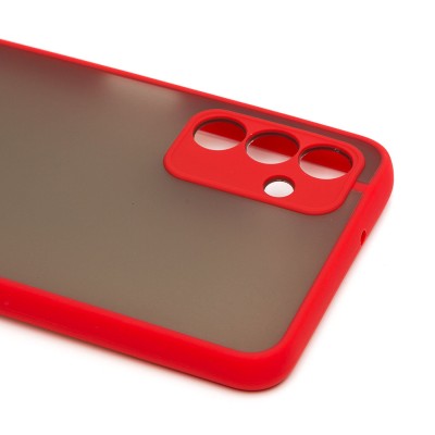 Чехол-накладка для Samsung A047 Galaxy A04s (красный/черный) - PC041