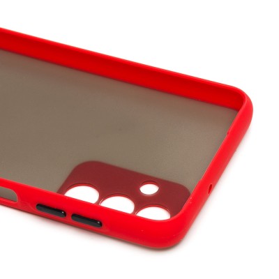 Чехол-накладка для Samsung A047 Galaxy A04s (красный/черный) - PC041