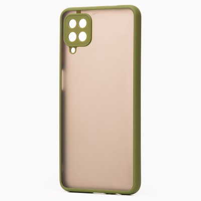 Чехол-накладка для Samsung A125 Galaxy A12 (зеленый/черный) - PC041 Чехол-накладка для Samsung A125 Galaxy A12 (зеленый/черный) - PC041