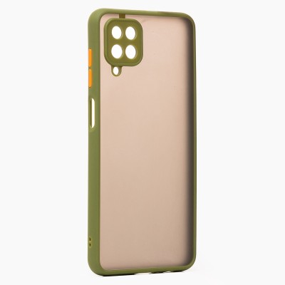 Чехол-накладка для Samsung A125 Galaxy A12 (зеленый/черный) - PC041 Чехол-накладка для Samsung A125 Galaxy A12 (зеленый/черный) - PC041