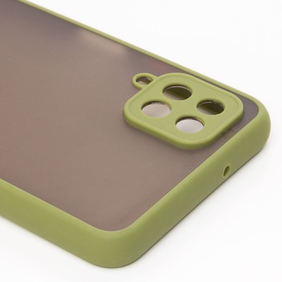 Чехол-накладка для Samsung A125 Galaxy A12 (зеленый/черный) - PC041 Чехол-накладка для Samsung A125 Galaxy A12 (зеленый/черный) - PC041