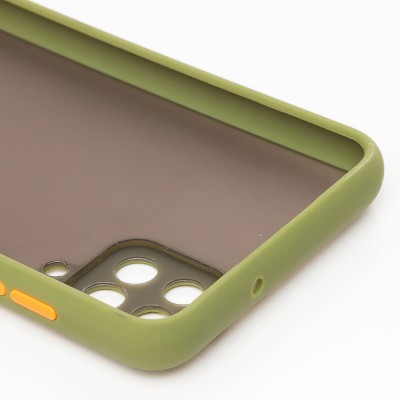 Чехол-накладка для Samsung A125 Galaxy A12 (зеленый/черный) - PC041 Чехол-накладка для Samsung A125 Galaxy A12 (зеленый/черный) - PC041