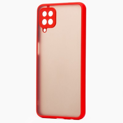 Чехол-накладка для Samsung A125 Galaxy A12 (красный/черный) - PC041