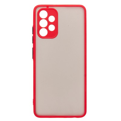 Чехол-накладка для Samsung A325 Galaxy A32 4G (красный/черный) - PC041