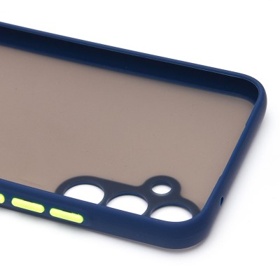 Чехол-накладка для Samsung A346 Galaxy A34 (темно-синий/черный) - PC041 Чехол-накладка для Samsung A346 Galaxy A34 (темно-синий/черный) - PC041