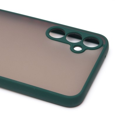 Чехол-накладка для Samsung A346 Galaxy A34 (темно-зеленый/черный) - PC041 Чехол-накладка для Samsung A346 Galaxy A34 (темно-зеленый/черный) - PC041