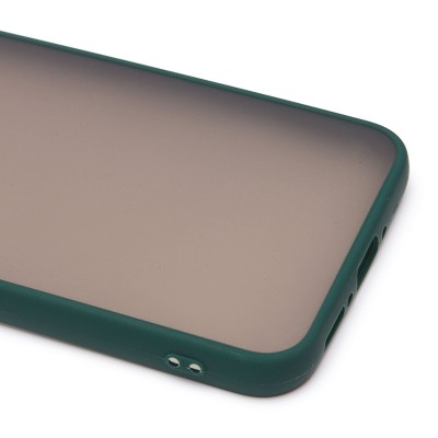 Чехол-накладка для Samsung A346 Galaxy A34 (темно-зеленый/черный) - PC041 Чехол-накладка для Samsung A346 Galaxy A34 (темно-зеленый/черный) - PC041