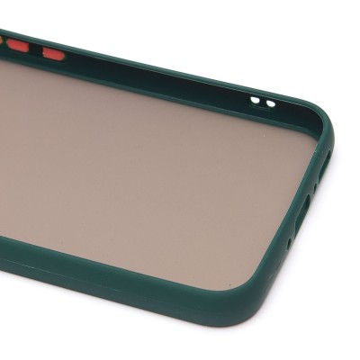 Чехол-накладка для Samsung A346 Galaxy A34 (темно-зеленый/черный) - PC041 Чехол-накладка для Samsung A346 Galaxy A34 (темно-зеленый/черный) - PC041