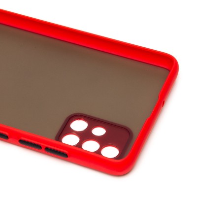 Чехол-накладка для Samsung A515 Galaxy A51 (красный/черный) - PC041 Чехол-накладка для Samsung A515 Galaxy A51 (красный/черный) - PC041