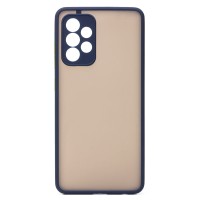 Чехол-накладка для Samsung A525 Galaxy A52 (темно-синий/черный) - PC041