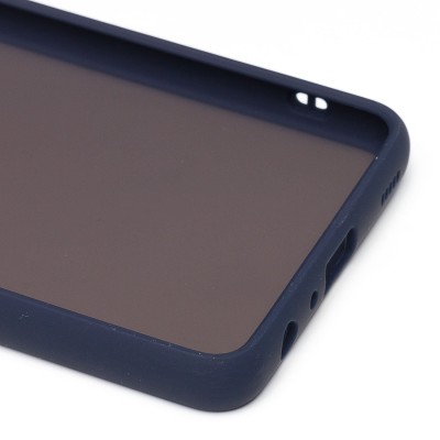 Чехол-накладка для Samsung A525 Galaxy A52 (темно-синий/черный) - PC041