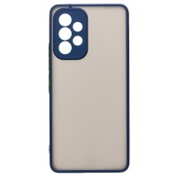 Чехол-накладка для Samsung A536 Galaxy A53 5G (темно-синий/черный) - PC041