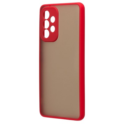 Чехол-накладка для Samsung A536 Galaxy A53 5G (красный/черный) - PC041