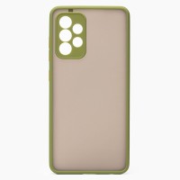 Чехол-накладка для Samsung A725 Galaxy A72 (зеленый/черный) - PC041