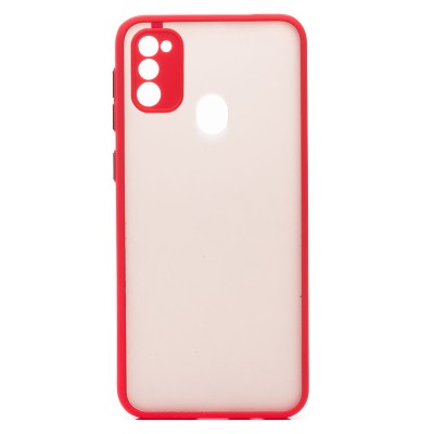 Чехол-накладка для Samsung M215G Galaxy M21 2021 Edition (красный/черный) - PC041