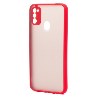 Чехол-накладка для Samsung M215G Galaxy M21 2021 Edition (красный/черный) - PC041 Чехол-накладка для Samsung M215G Galaxy M21 2021 Edition (красный/черный) - PC041