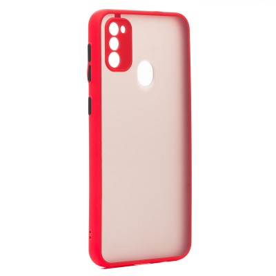 Чехол-накладка для Samsung M215G Galaxy M21 2021 Edition (красный/черный) - PC041 Чехол-накладка для Samsung M215G Galaxy M21 2021 Edition (красный/черный) - PC041