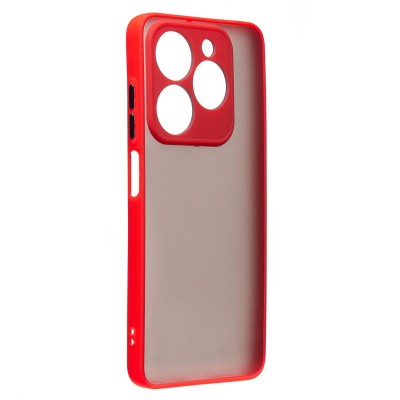 Чехол-накладка для Tecno Pop 8 (красный) - PC041