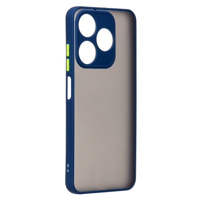 Чехол-накладка для Tecno Spark 10 4G (темно-синий) - PC041