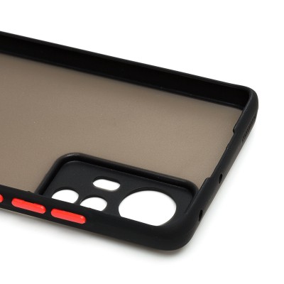 Чехол-накладка для Xiaomi 12S (черный/черный) - PC041