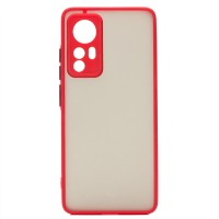 Чехол-накладка для Xiaomi 12 (красный/черный) - PC041