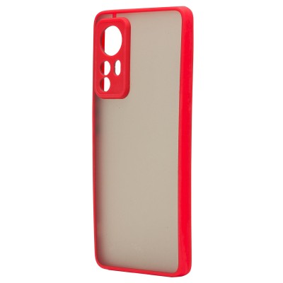 Чехол-накладка для Xiaomi 12S (красный/черный) - PC041