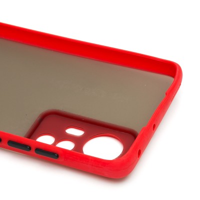 Чехол-накладка для Xiaomi 12S (красный/черный) - PC041