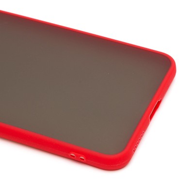 Чехол-накладка для Xiaomi Mi 11 Lite (красный/черный) - PC041