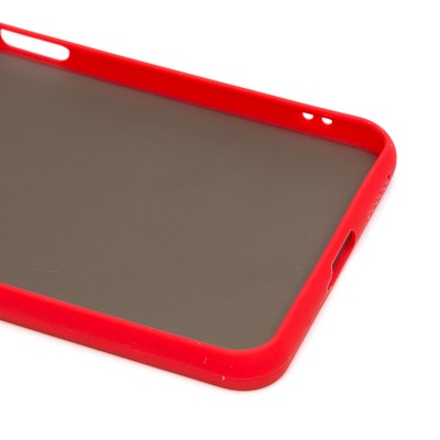 Чехол-накладка для Xiaomi Mi 11 Lite (красный/черный) - PC041