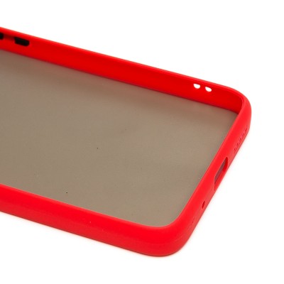 Чехол-накладка для Xiaomi Poco C40 (красный/черный) - PC041