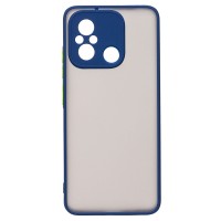 Чехол-накладка для Xiaomi Poco C55 (синий/черный) - PC041