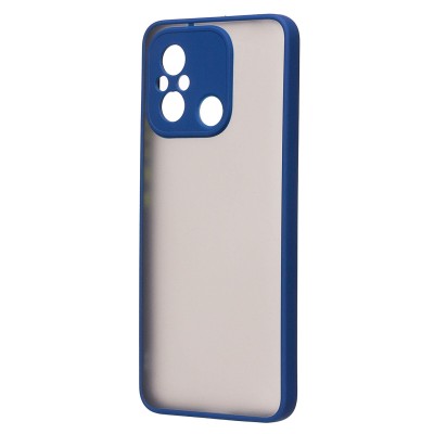 Чехол-накладка для Xiaomi Poco C55 (синий/черный) - PC041
