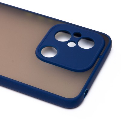 Чехол-накладка для Xiaomi Poco C55 (синий/черный) - PC041