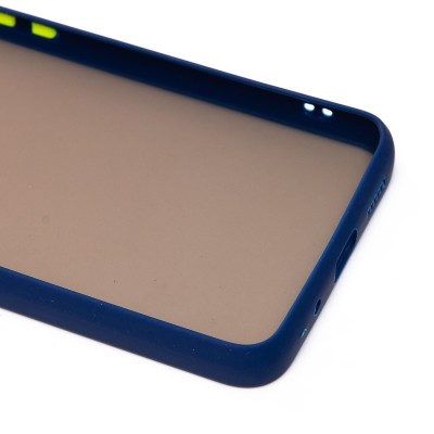 Чехол-накладка для Xiaomi Poco C55 (синий/черный) - PC041