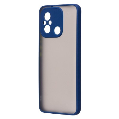 Чехол-накладка для Xiaomi Poco C55 (темно-синий/черный) - PC041