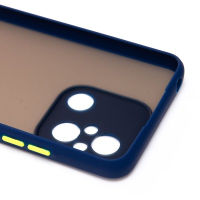 Чехол-накладка для Xiaomi Poco C55 (темно-синий/черный) - PC041