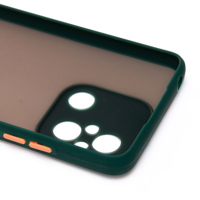 Чехол-накладка для Xiaomi Poco C55 (темно-зеленый/черный) - PC041