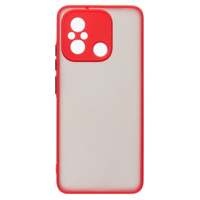 Чехол-накладка для Xiaomi Poco C55 (красный/черный) - PC041