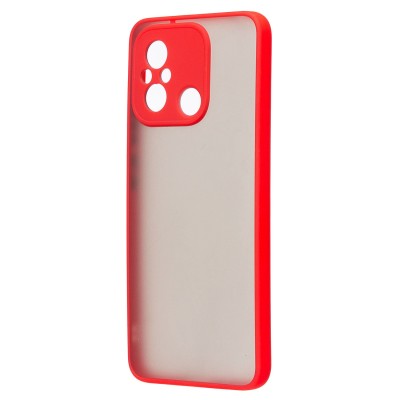 Чехол-накладка для Xiaomi Poco C55 (красный/черный) - PC041