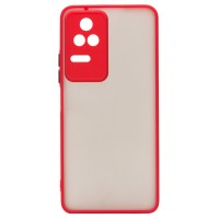 Чехол-накладка для Xiaomi Poco F4 (красный/черный) - PC041