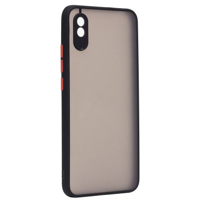 Чехол-накладка для #Xiaomi Redmi 9A/Xiaomi Redmi 9i (черный/черный) - PC041
