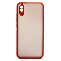 Чехол-накладка для Xiaomi Redmi 9i (красный/черный) - PC041