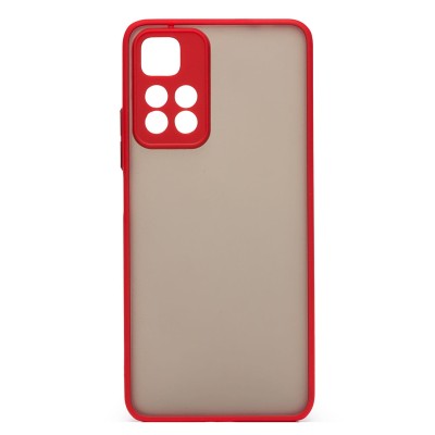 Чехол-накладка для Xiaomi Note 11 Pro+ CN (красный/черный) - PC041