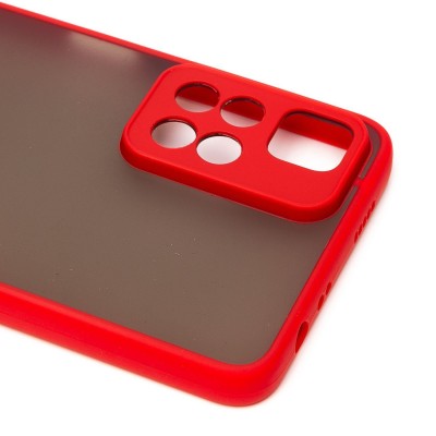 Чехол-накладка для Xiaomi Note 11 Pro+ CN (красный/черный) - PC041