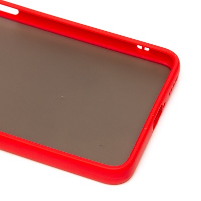 Чехол-накладка для Xiaomi Note 11 Pro+ CN (красный/черный) - PC041