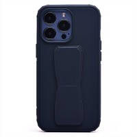 Чехол-накладка для Apple iPhone 13 Pro с подставкой и магнитом (темно-синий) - PC058