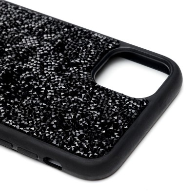 Чехол-накладка для Apple iPhone 11 россыпь кристаллов (черный) - PC071 POSH SHINE