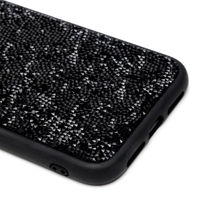 Чехол-накладка для Apple iPhone 11 россыпь кристаллов (черный) - PC071 POSH SHINE