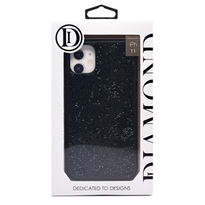 Чехол-накладка для Apple iPhone 11 россыпь кристаллов (черный) - PC071 POSH SHINE
