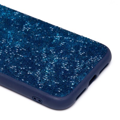 Чехол-накладка для Apple iPhone 11 россыпь кристаллов (ледяной синий) - PC071 POSH SHINE